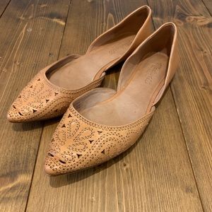 Madewell Tan Leather Flats